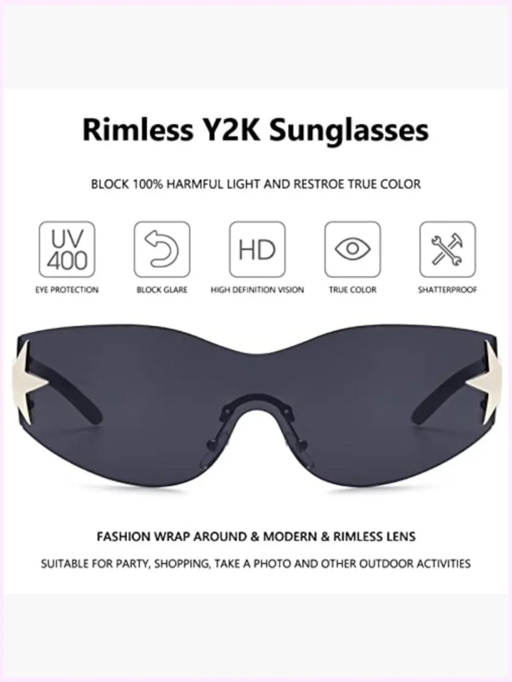 N/A rimless y2k